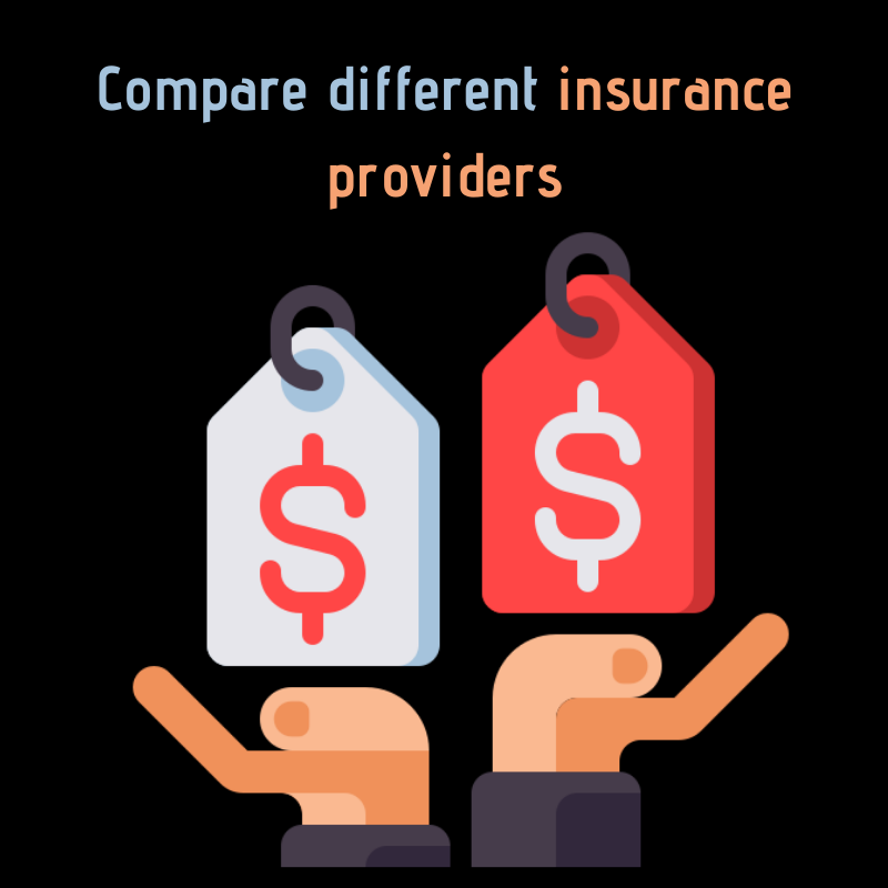 Compare different insurance providers